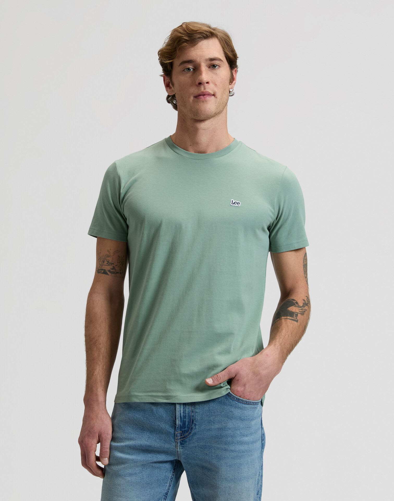 Lee SS PATCH LOGO TEE t-shirts herr