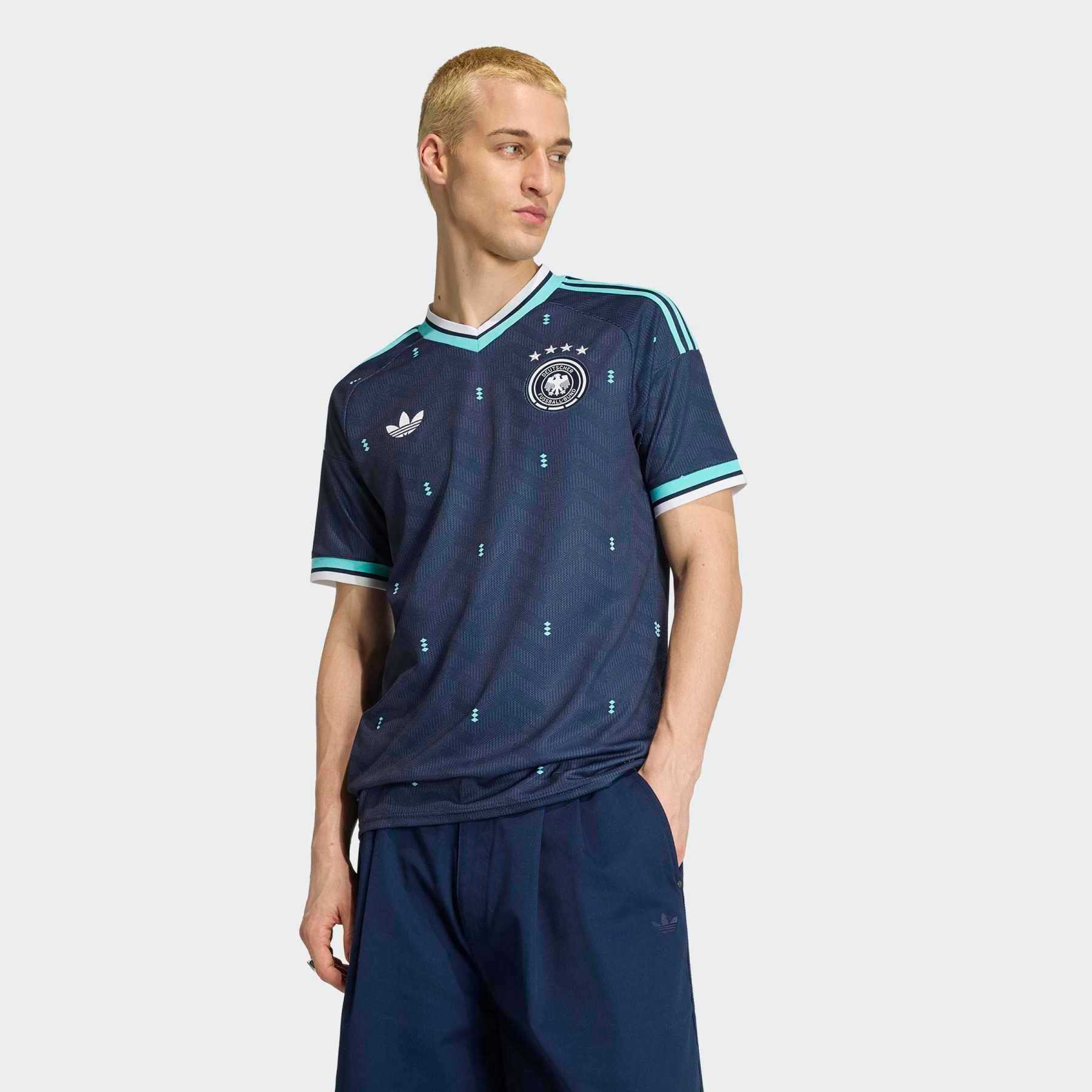 Adidas Performance Trikå 'Germany 26 Away' marinblå / turkos t-shirts dam – bild 6