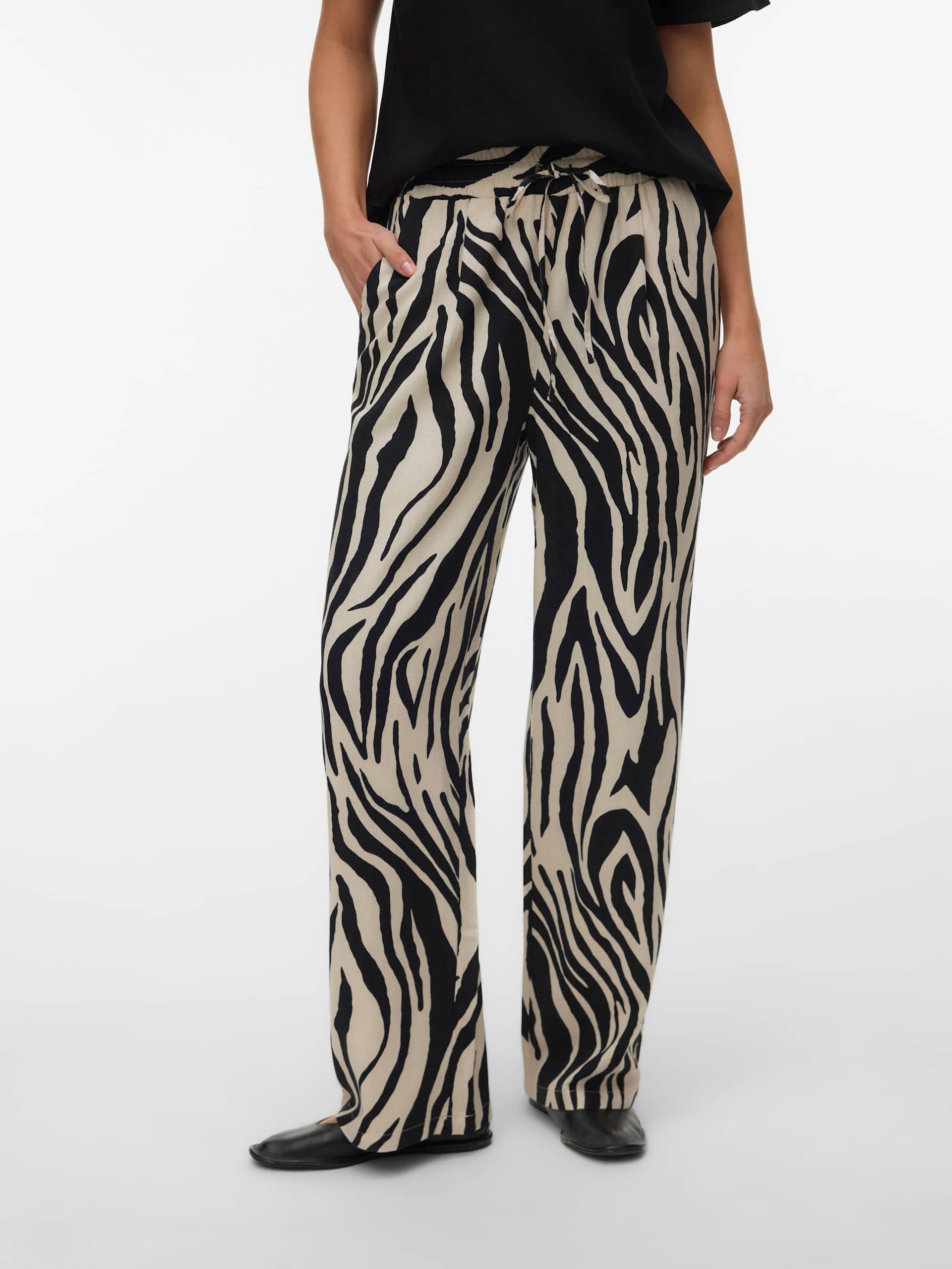 VERO MODA VMJESMILO HW WIDE PANTS WVN NO byxor dam