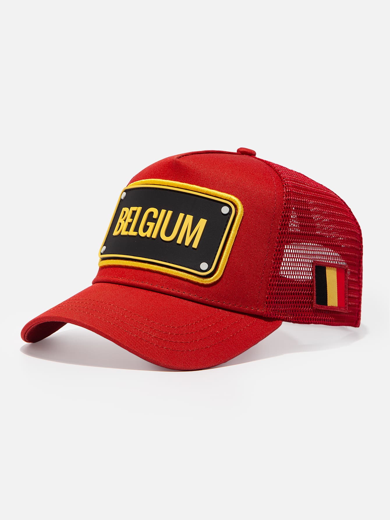 John Hatter & Co Football Röd trucker Keps Fifa World Cup 26 Team Cap Belgium A-frame Trucker herr – bild 2