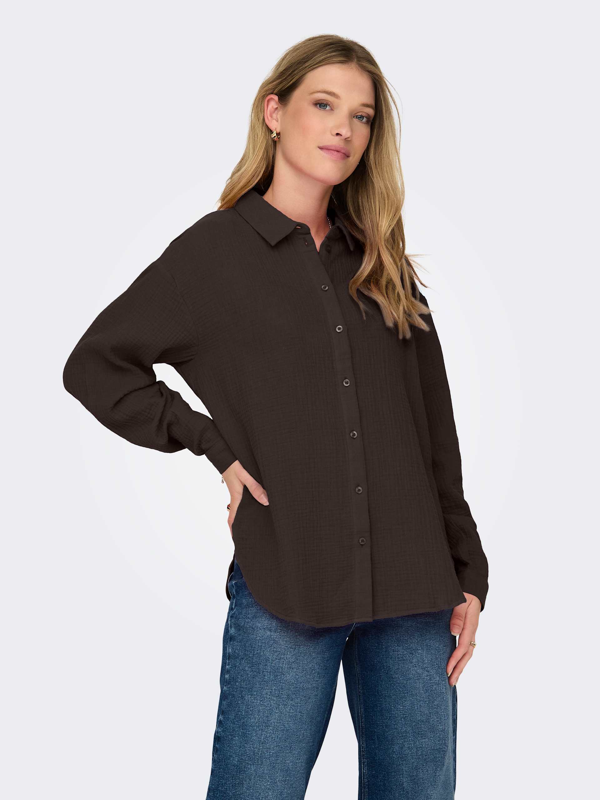 JDY JDYTHEIS LIFE L/S LOOSE SHIRT skjortor & blusar dam