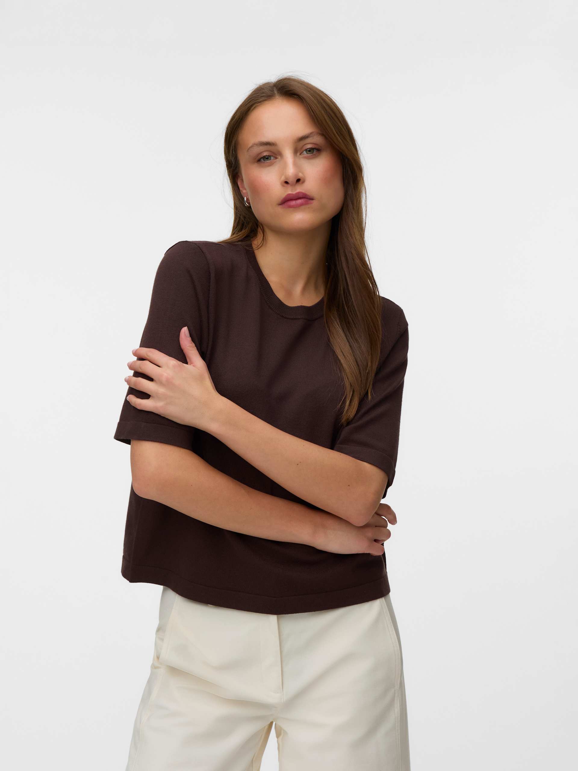 VERO MODA VMSILJE 2/4 O-NCK OVERSIZE PUL stickade tröjor dam