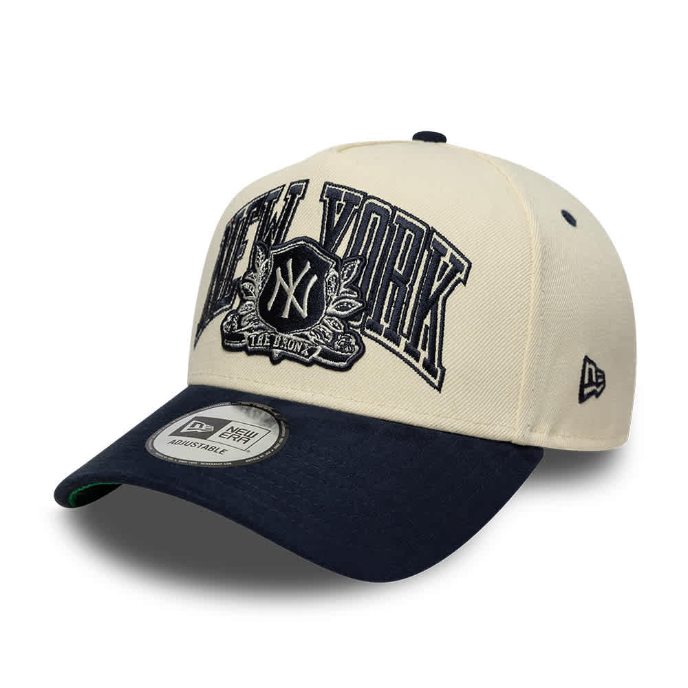 NEW ERA MLB Beige adjustable Keps New York Yankees Wordmark Suede Light Terracotta/Navy A-Frame Adjustable dam – bild 2