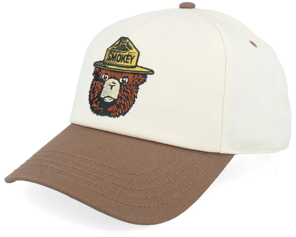 American Needle Beige unconstructed Keps Smokey Bear Roscoe Ivory/Brown Dad Cap herr – bild 2