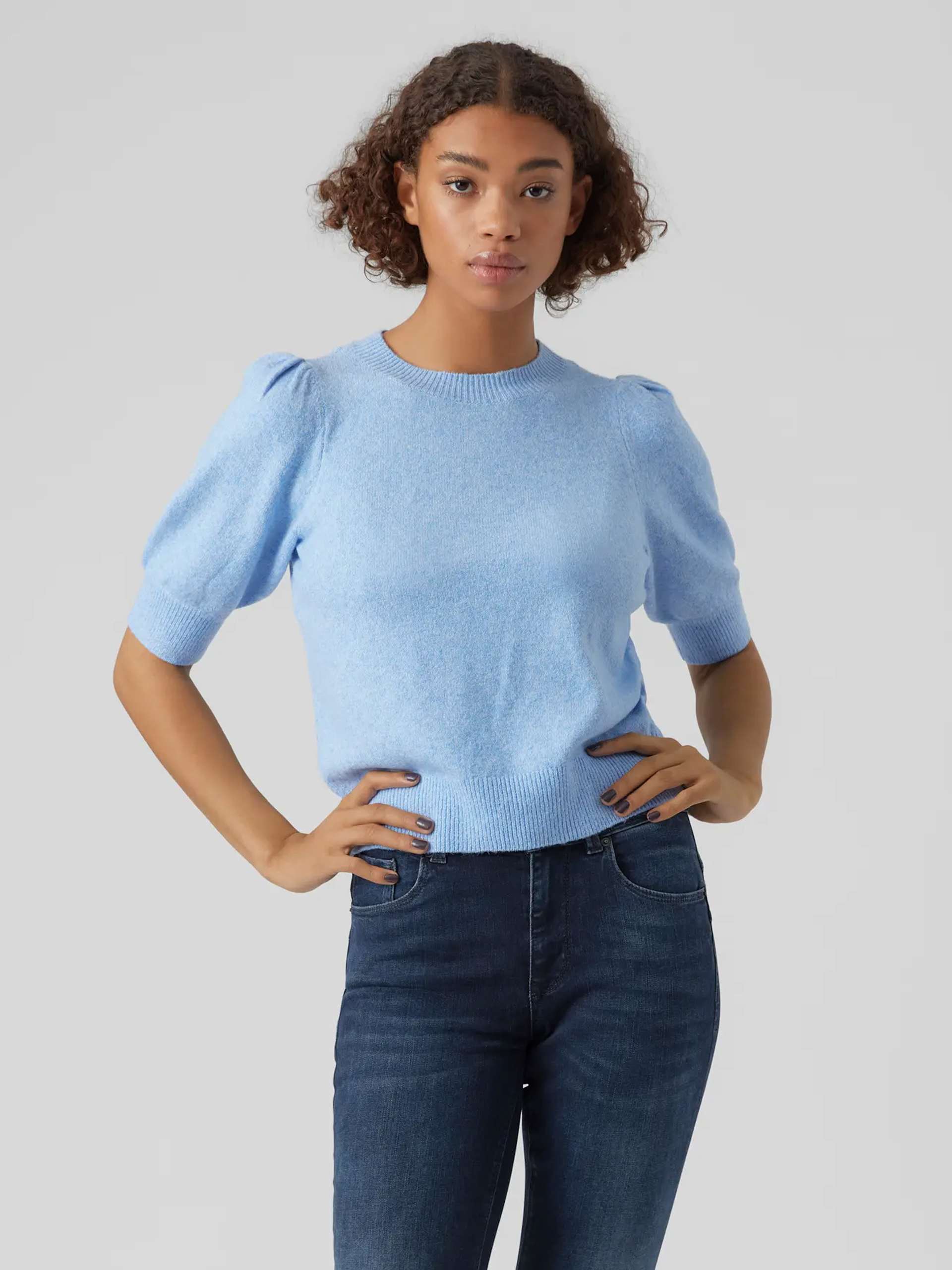 VERO MODA VMDOFFY 2/4 O-NECK PULLOVER GA stickade tröjor dam