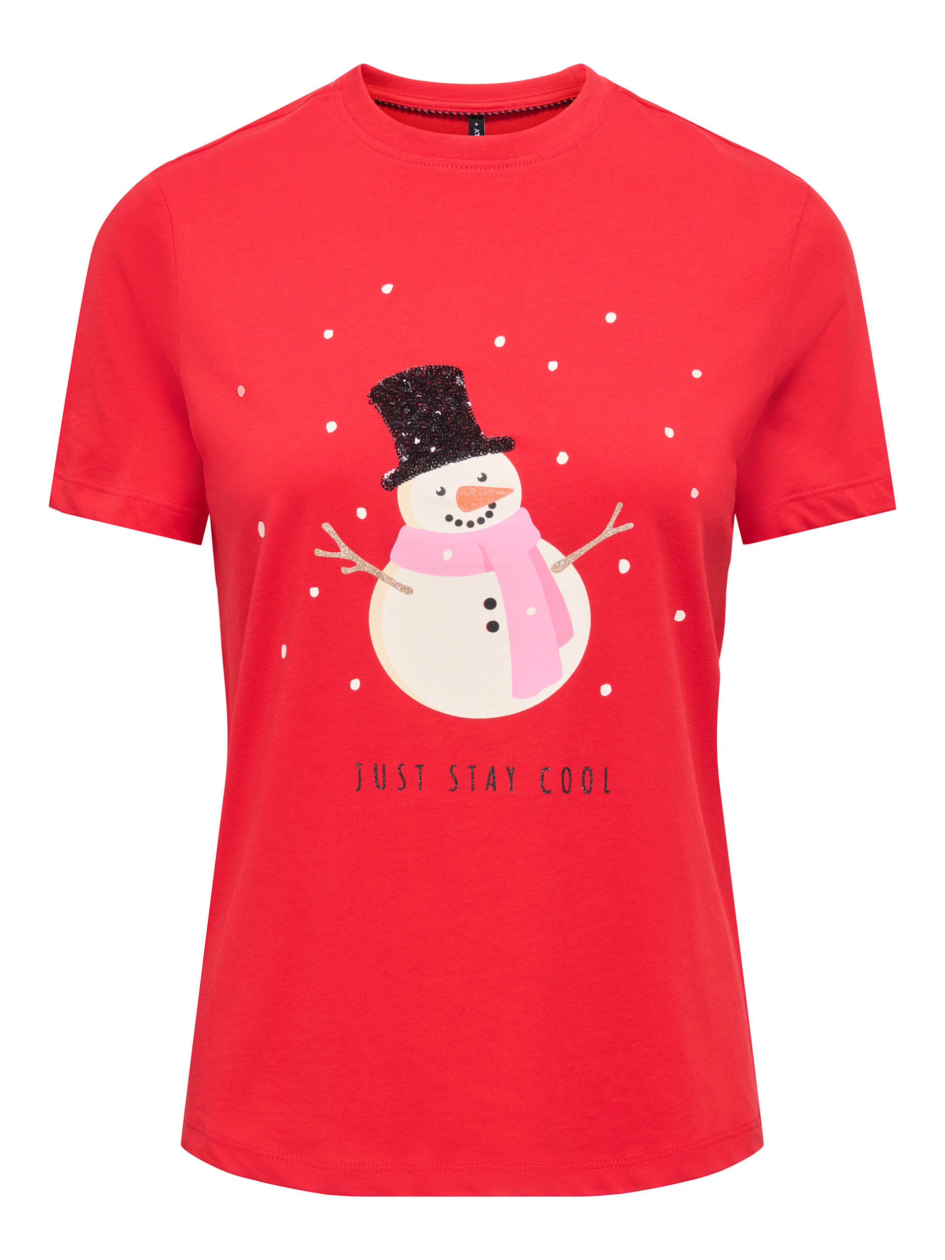 ONLY ONLKITA REG S/S TOP BOX XMAS J t-shirts dam