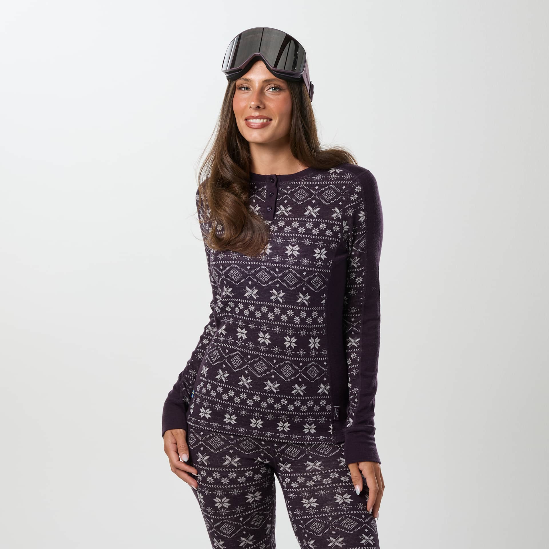 Swedemount Idre Wool LS Top t-shirts dam