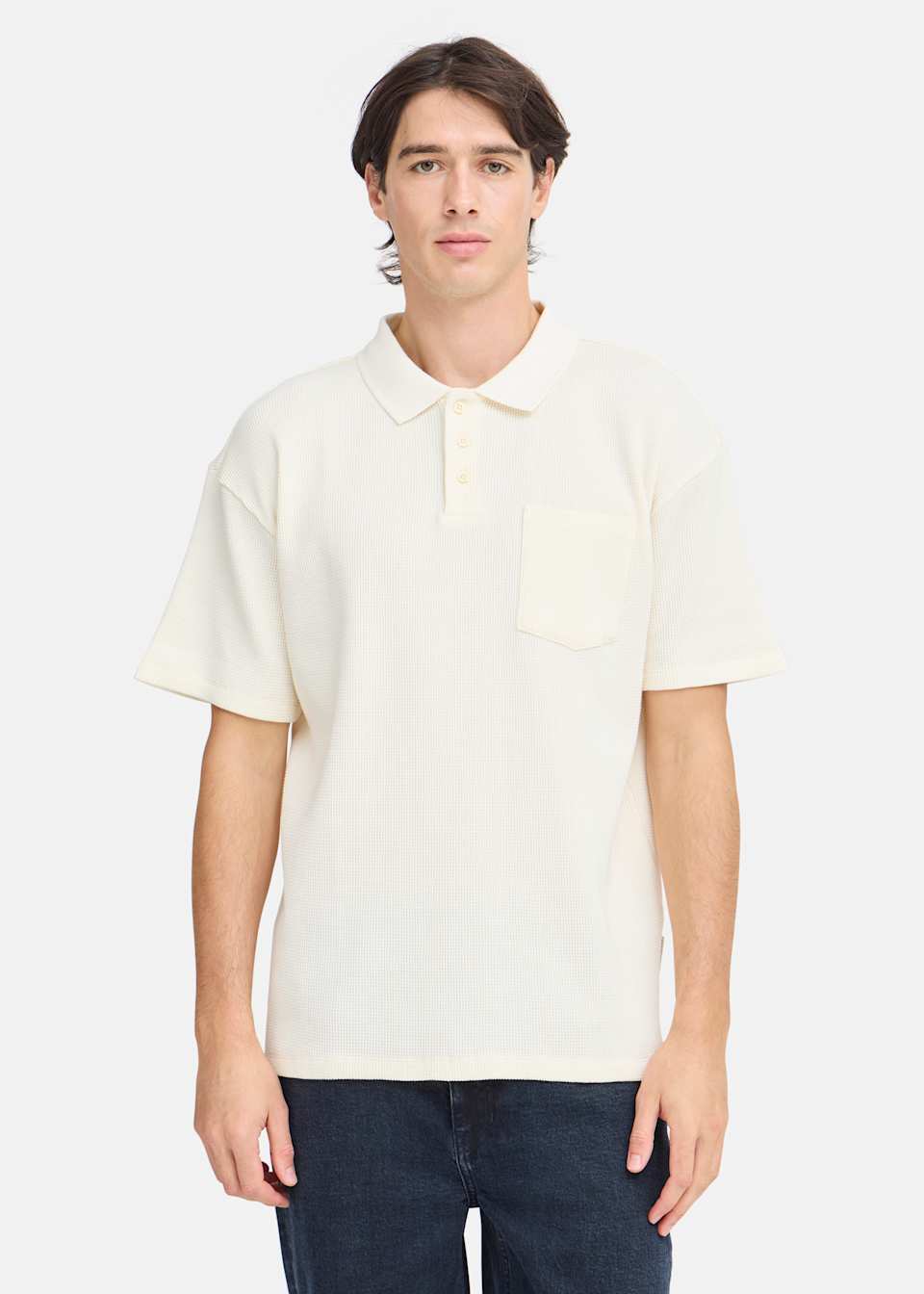 CFCAMERON 0210 waffle polo