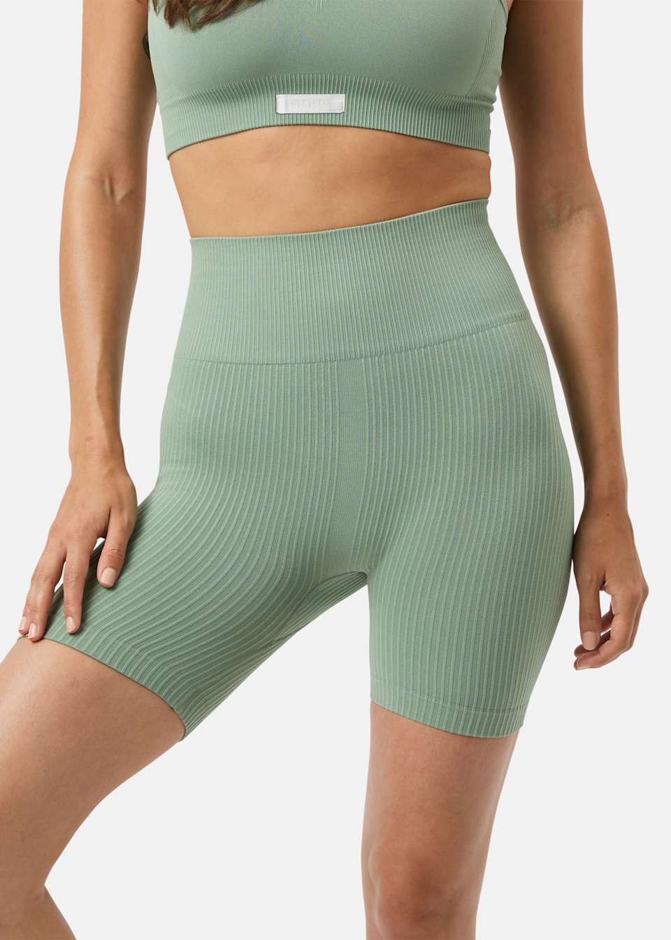 STUDIO SEAMLESS RIBBED SHORTS