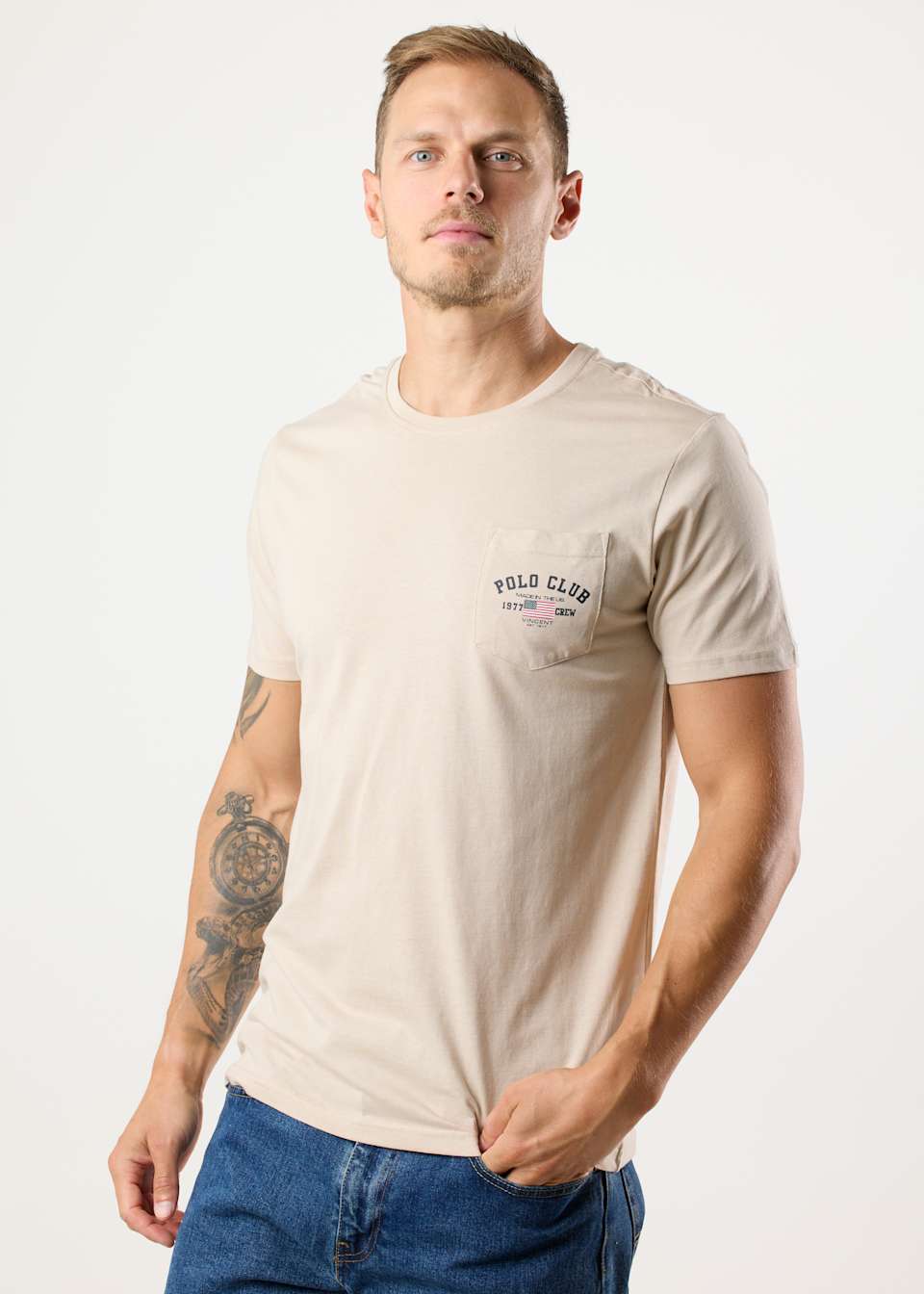 Texas Tee (Bröstficka)