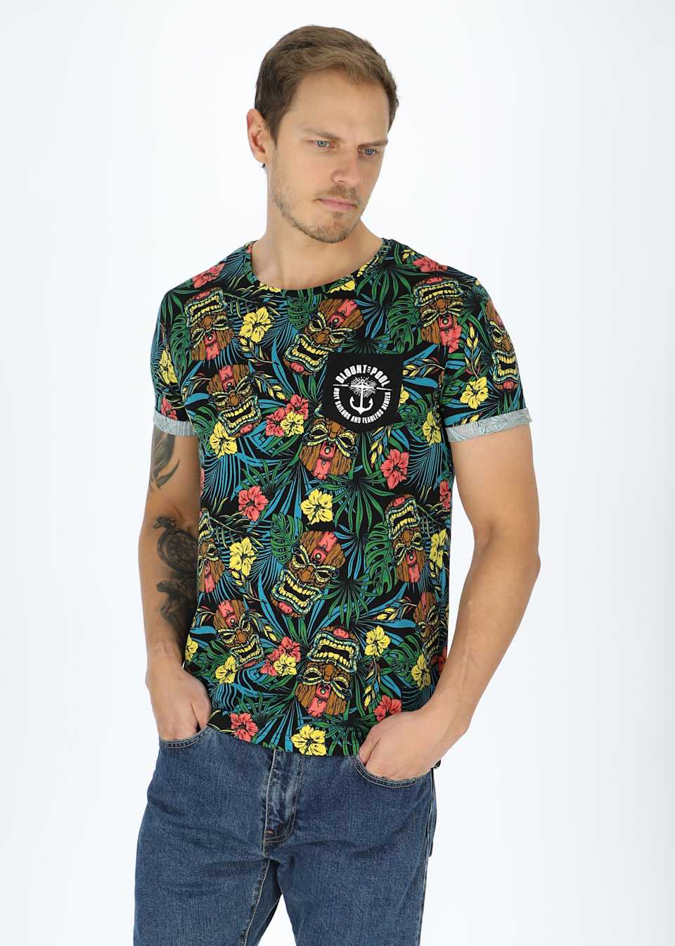 Tropical Pocket Tee