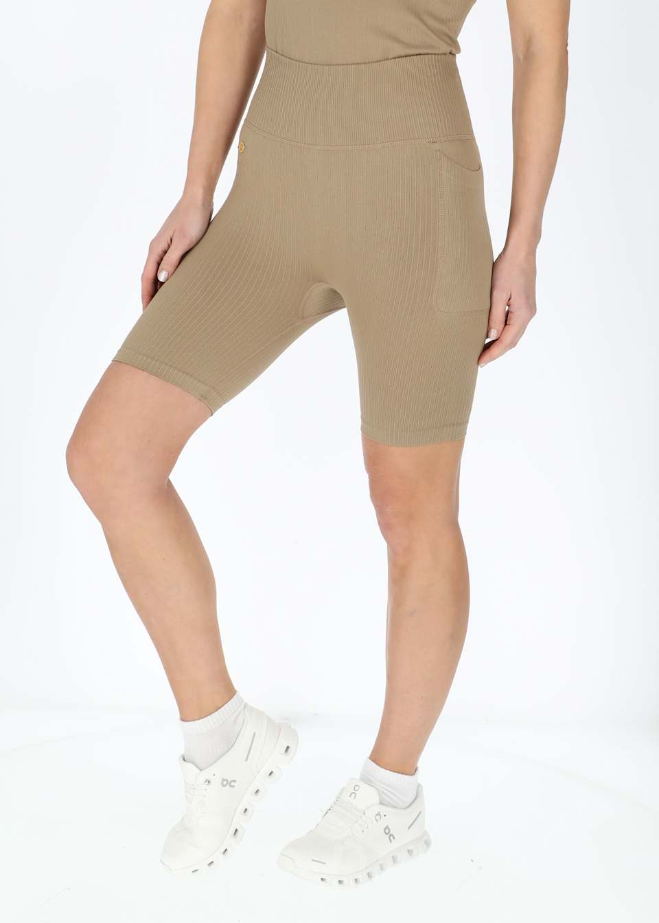 Ribbed Seamless Short Tights W