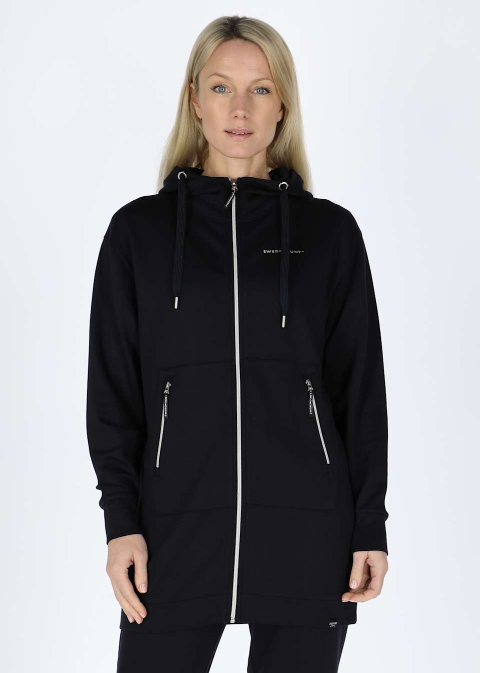 Lounge Long Zip Hood W