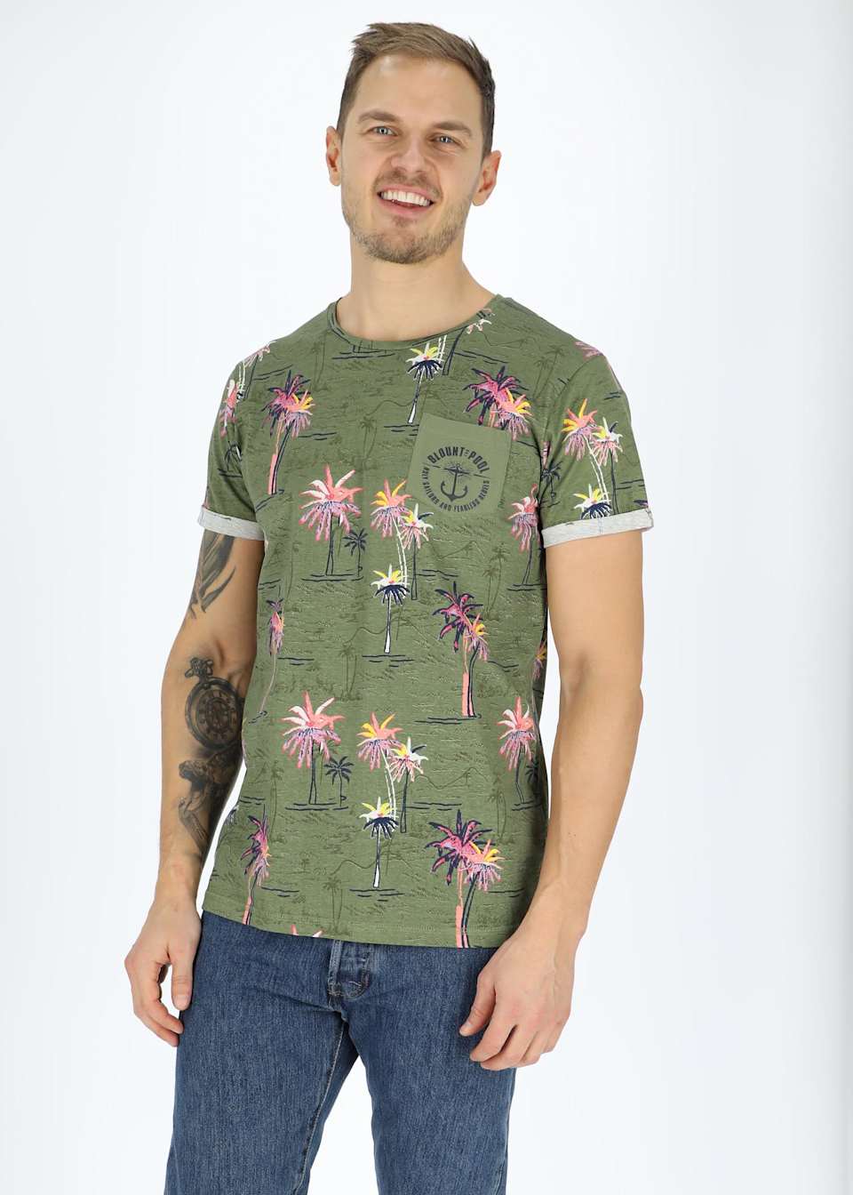 Tropical Pocket Tee