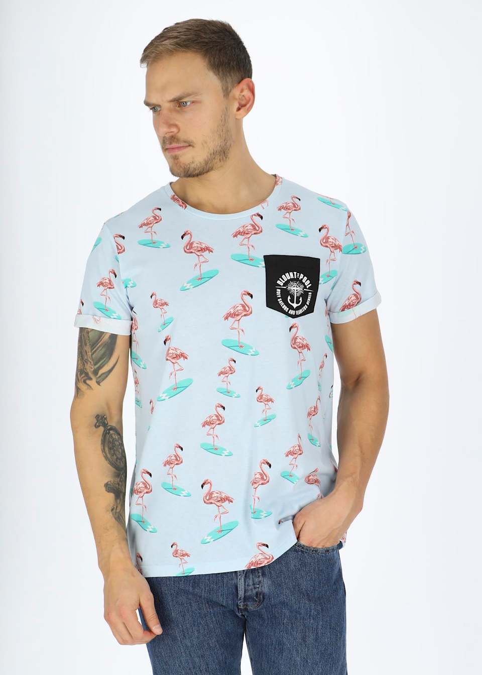 Tropical Pocket Tee
