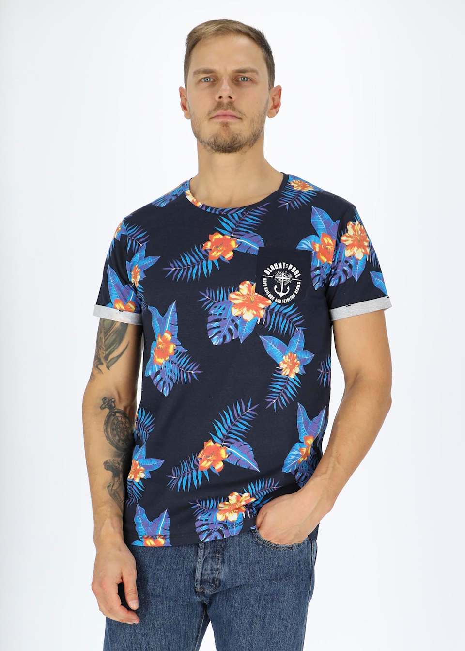 Tropical Pocket Tee