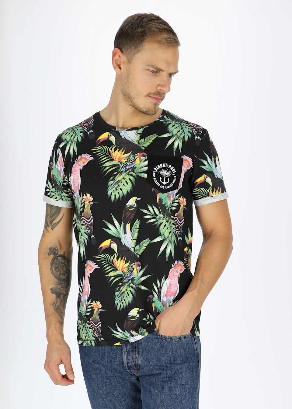 Tropical Pocket Tee