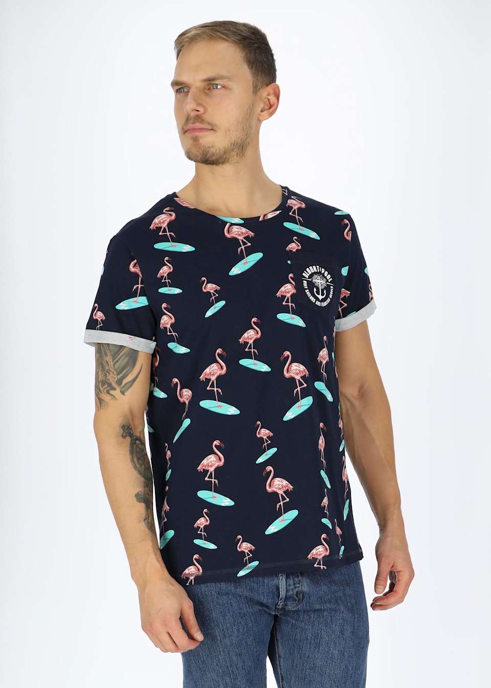 Tropical Pocket Tee