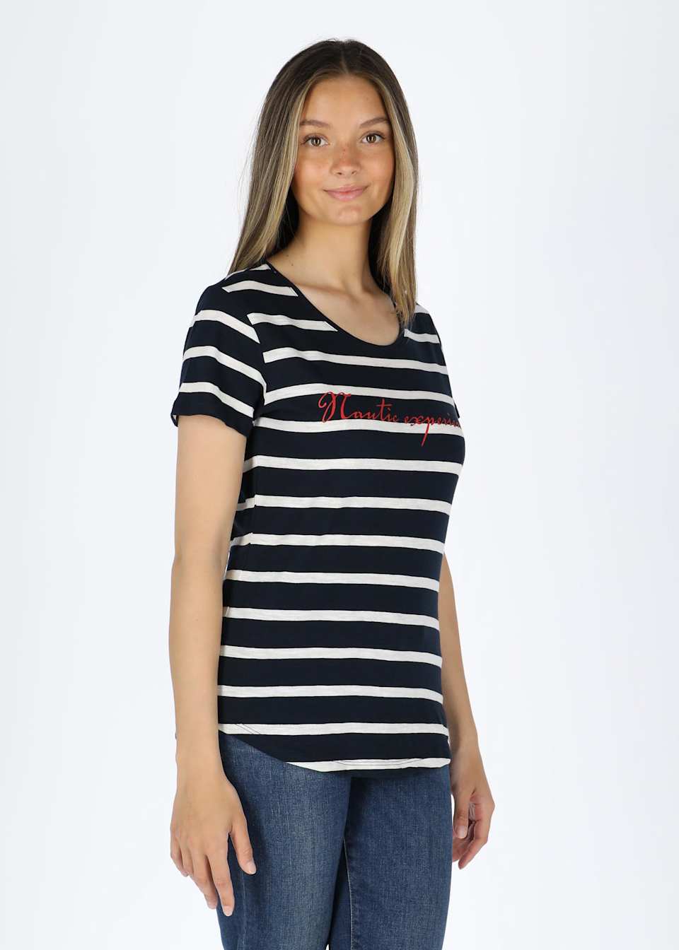 Ocean Stripe Tee W