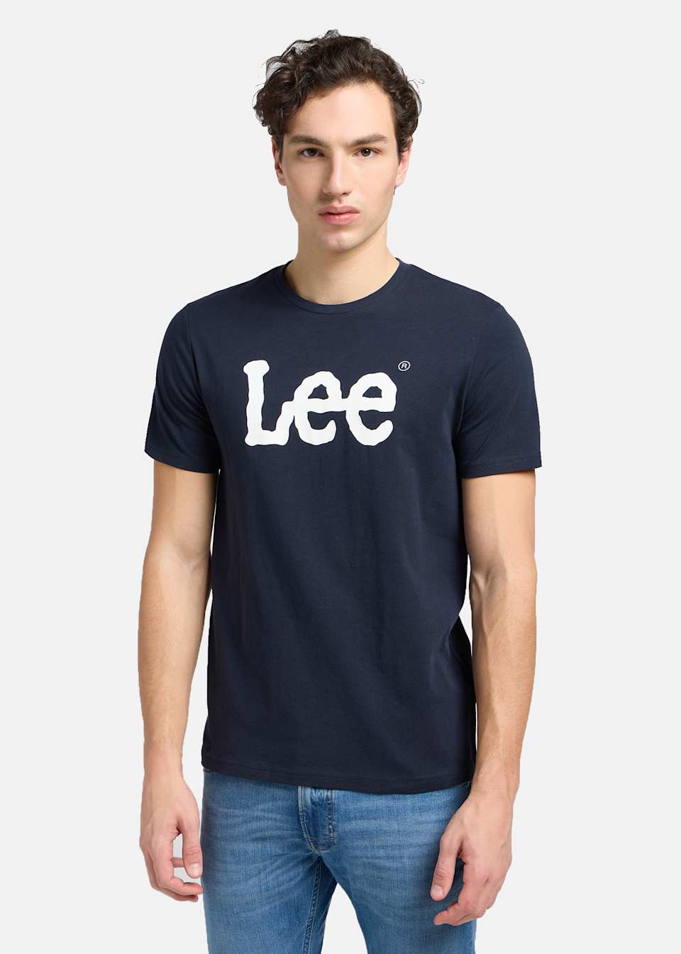 WOBBLY_LOGO_TEE NAVY_DROP