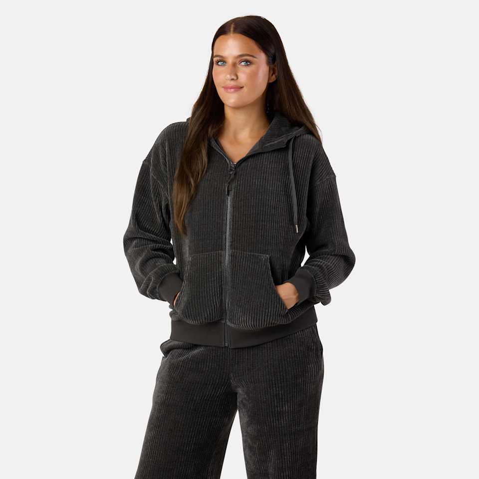 Chenille Lounge Full Zip Hoodie W