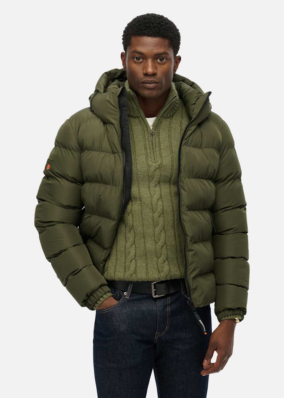 HOODED SPORTS PUFFER JACKET