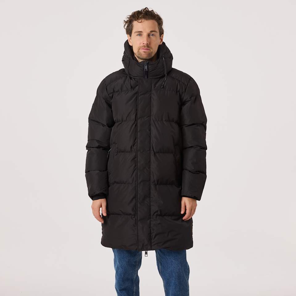 HOODED SPORTS PUFFER MID JKT
