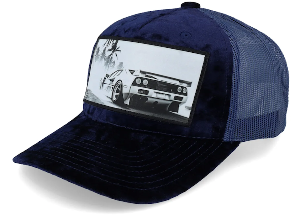 Sportscar Navy A-frame Trucker