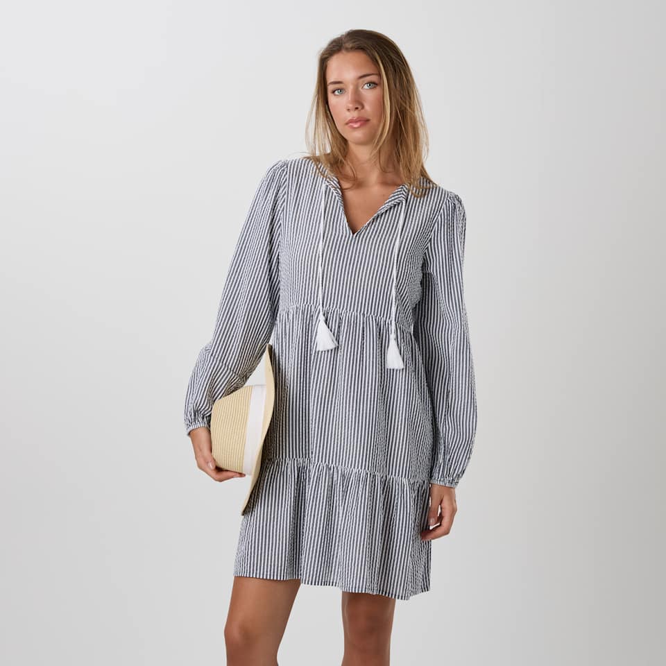 Marina Seersucker Tunic Dress W