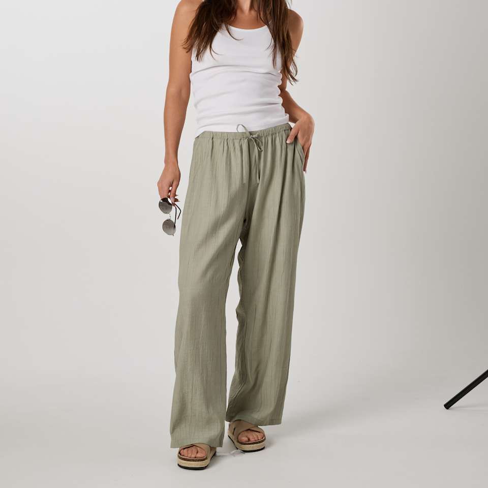 Savannah Crinkle Pants W