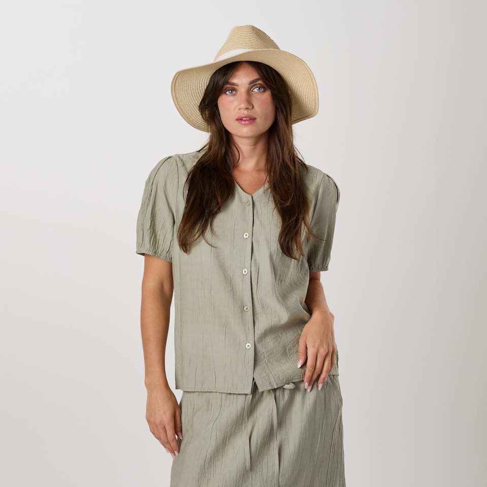 Savannah Crinkle Blouse W