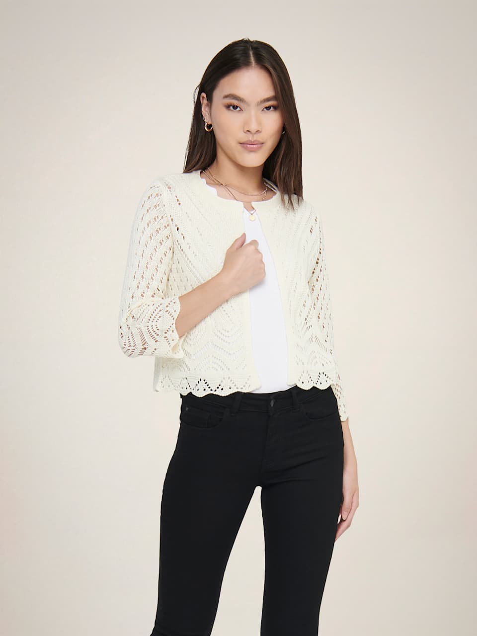 JDYSUN 3/4 CROPPED CARDIGAN KN