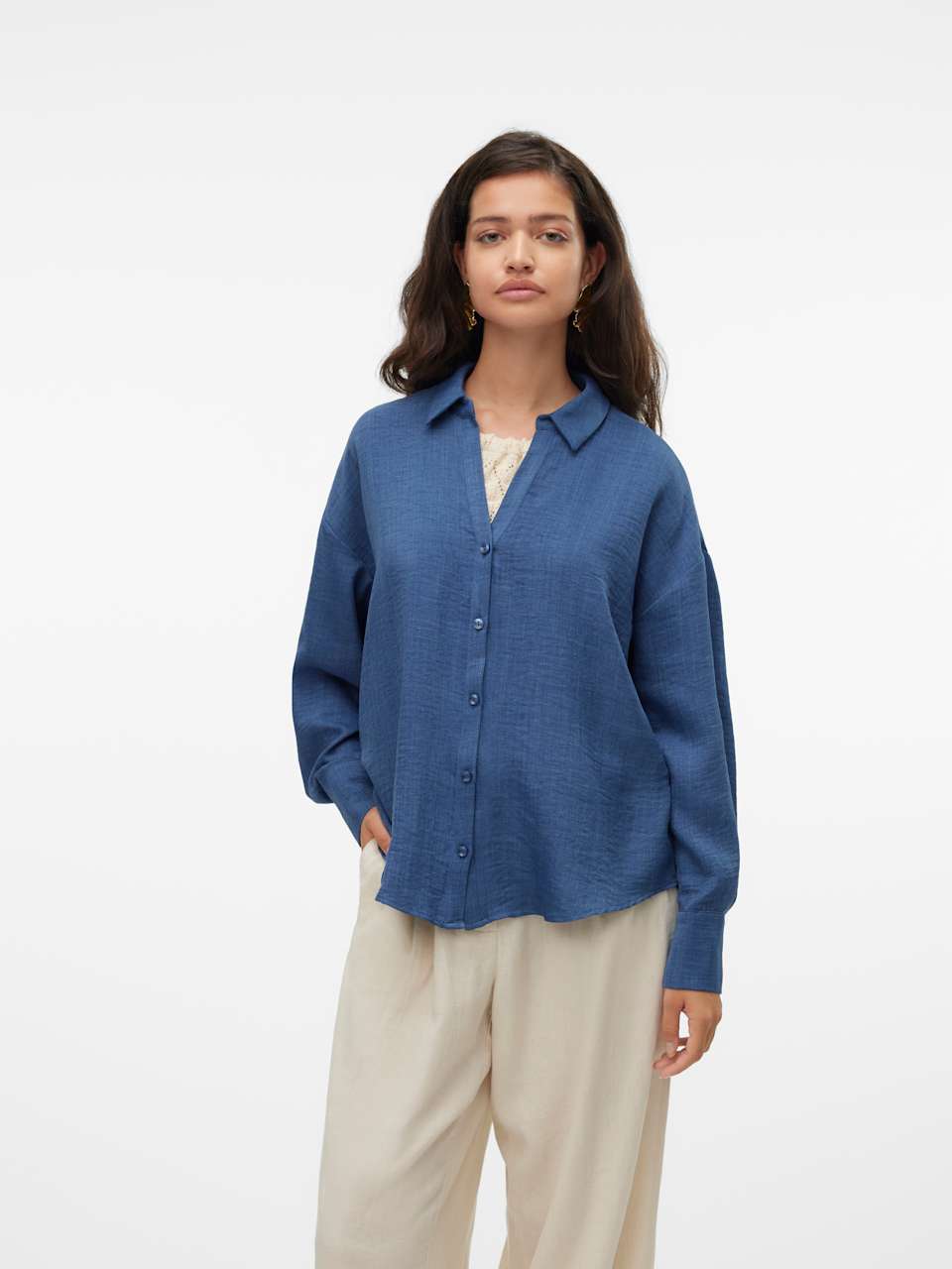 VMMELANEY QUEENY LS SHIRT WVN
