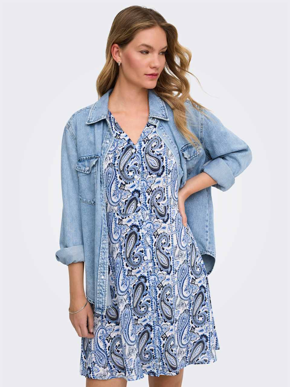ONLEVIDA S/S SHORT DRESS WVN N