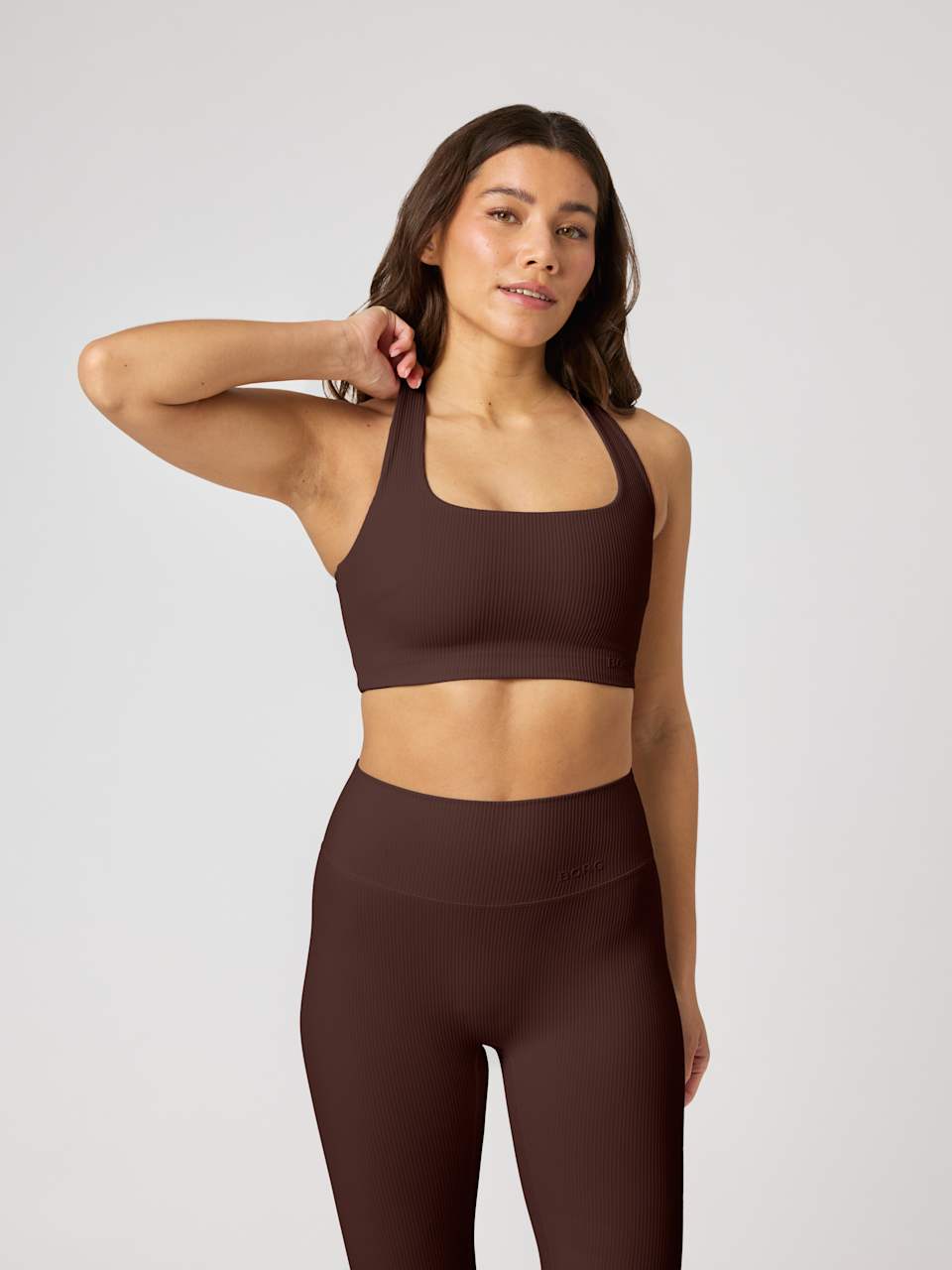 STUDIO RIBBED RACERBACK BRA