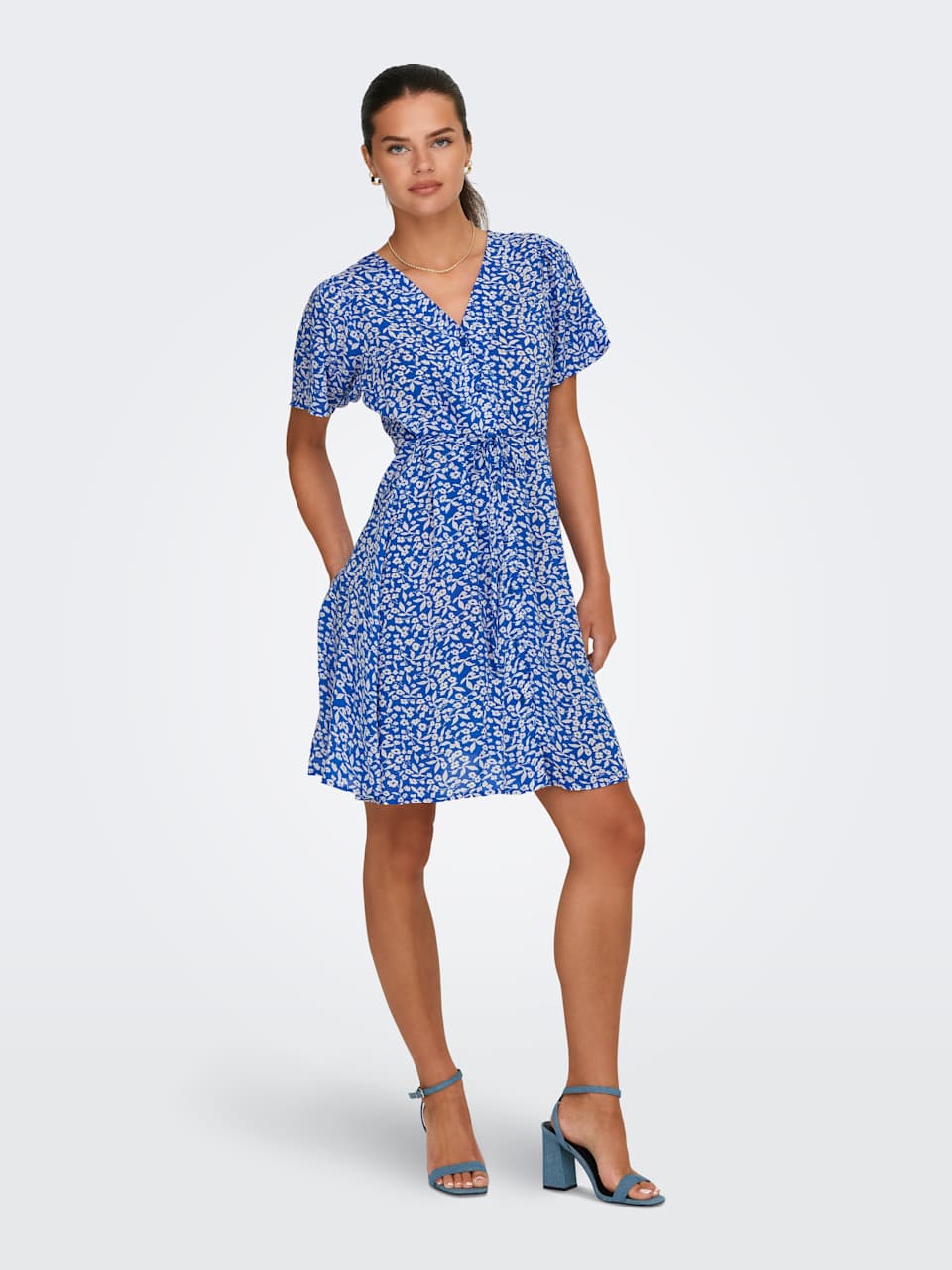 ONLEVIDA S/S SHORT DRESS WVN N