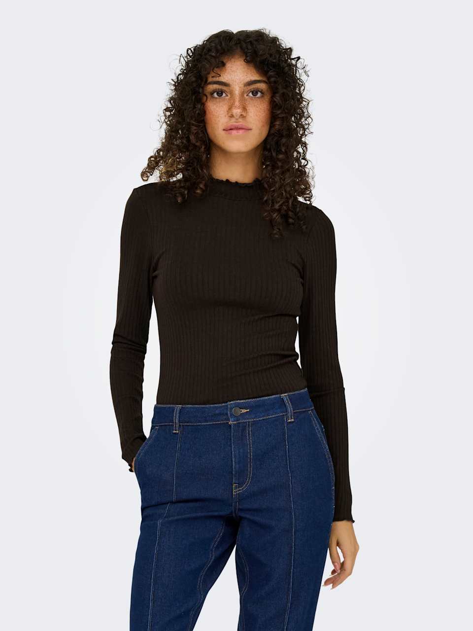 JDYFRANSISKA L/S HI-NCK TOP JR