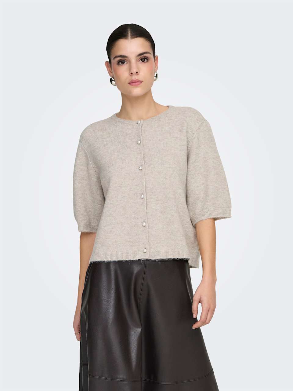 JDYRUE LIFE 2/4 PEARL CARDIGAN