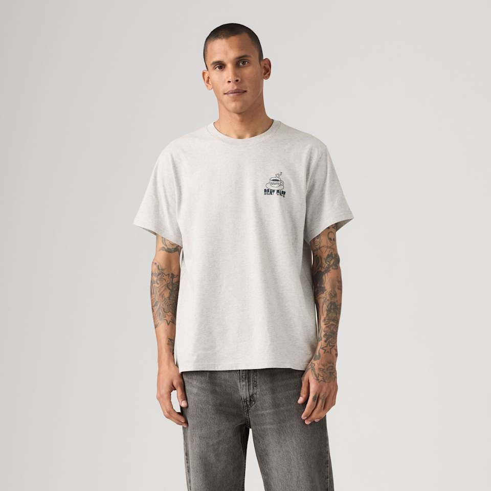 SS RELAXED FIT TEE BEAT CAFE