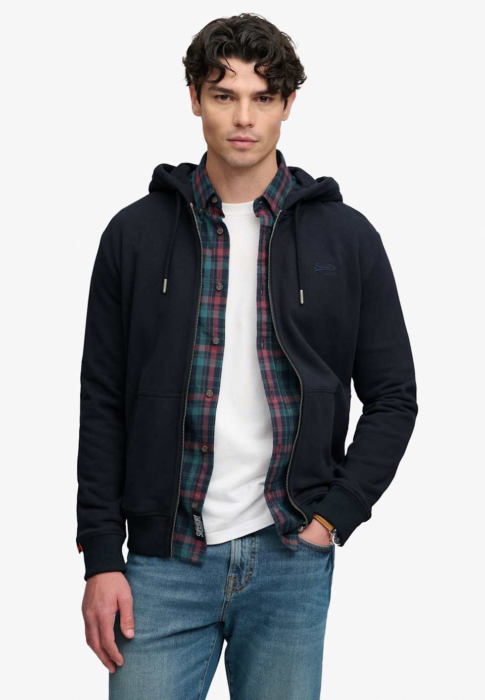 ESSENTIAL LOGO ZIP HOODIE HB