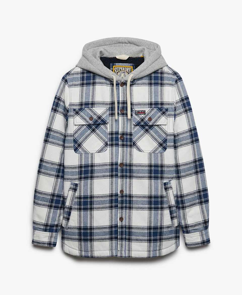 BORG LINED HOODED OVERSHIRT