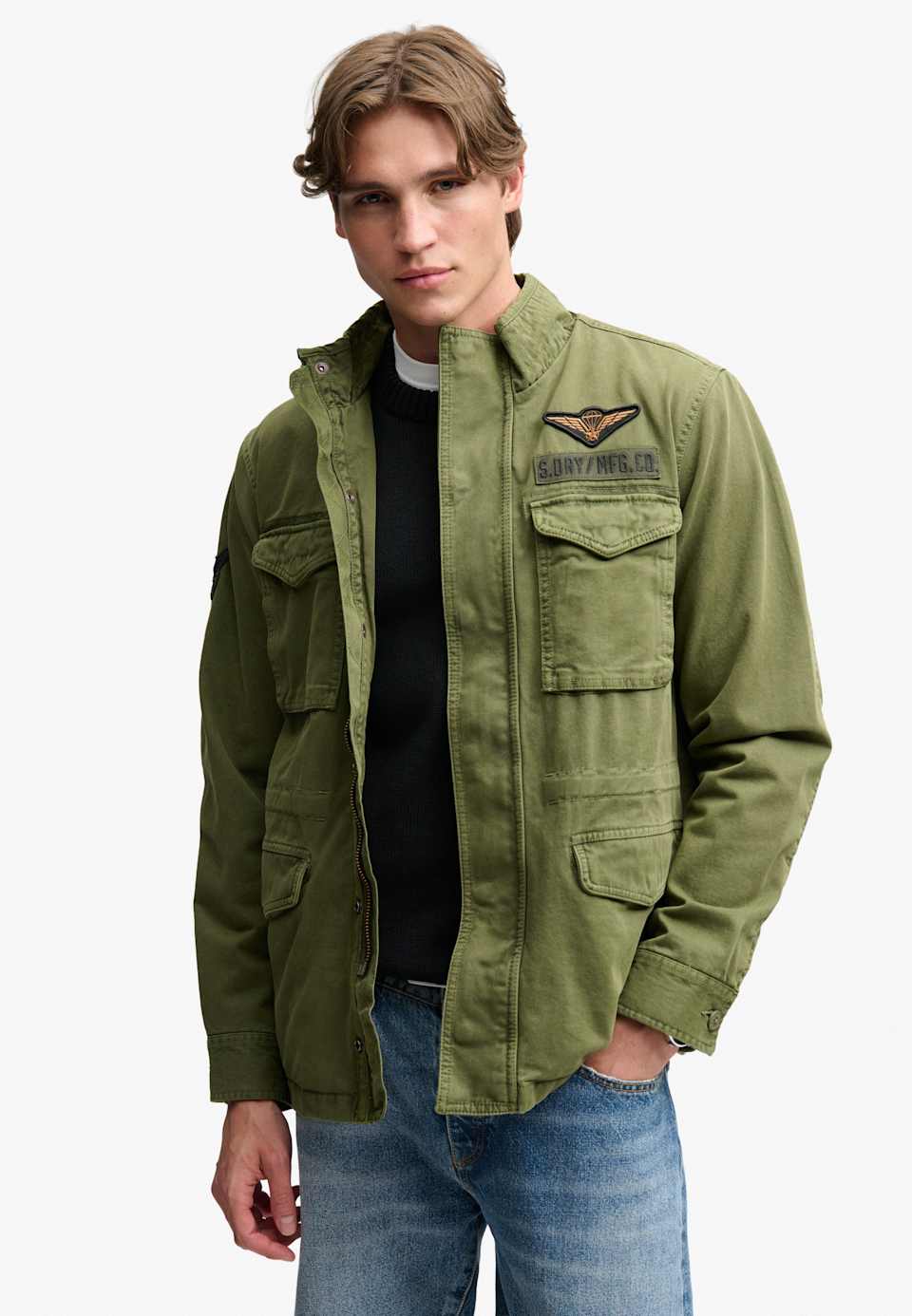 PATCHED MILITARY M65 JACKET