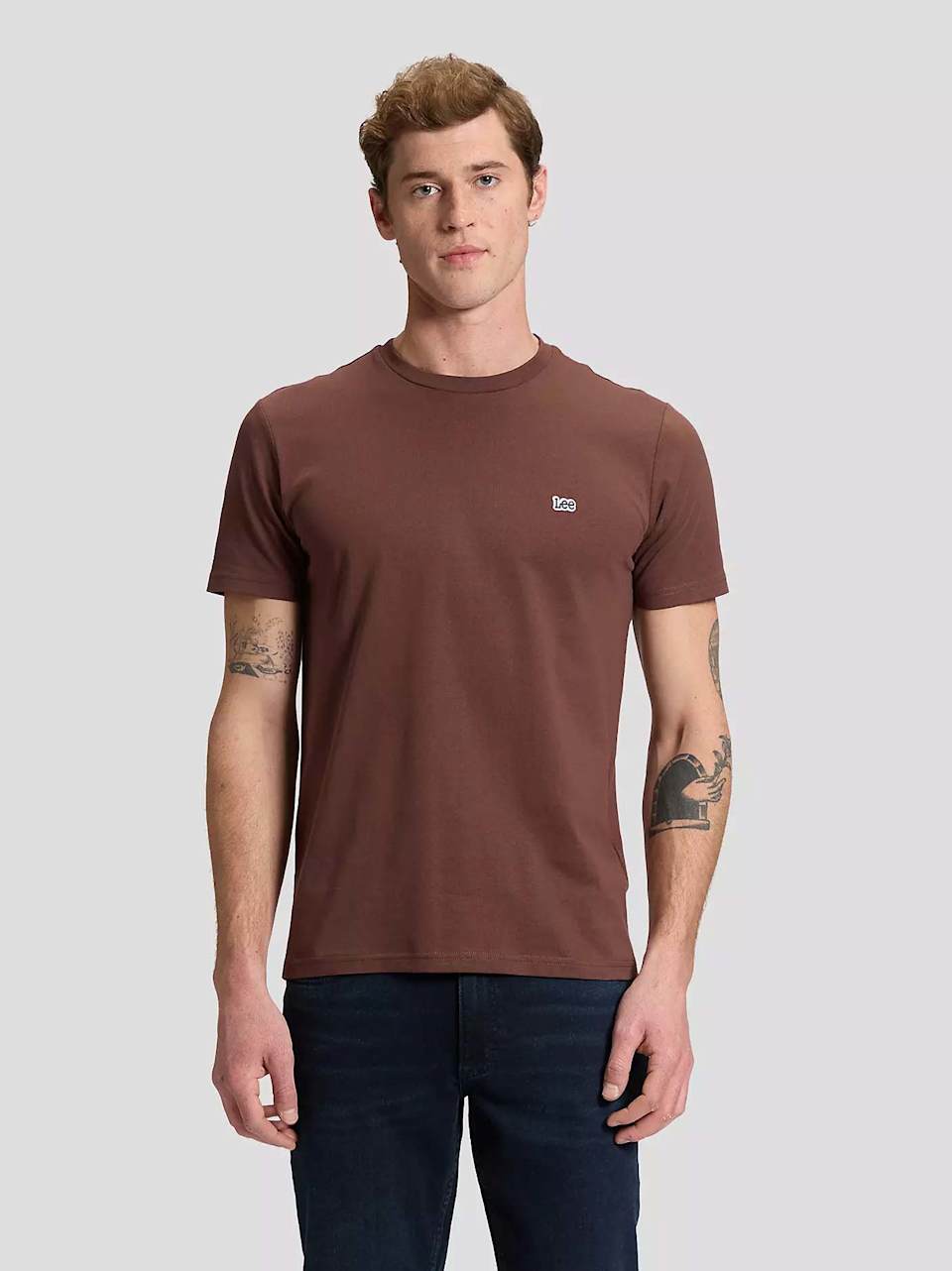 SS_PATCH_LOGO_TEE SHAVED_CHOCO