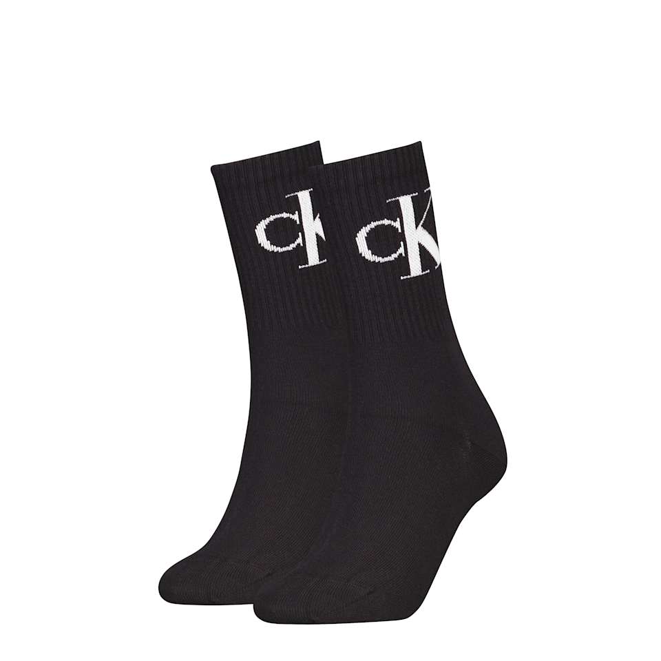 CKJ WOMEN SOCK 2P MONOGRAM