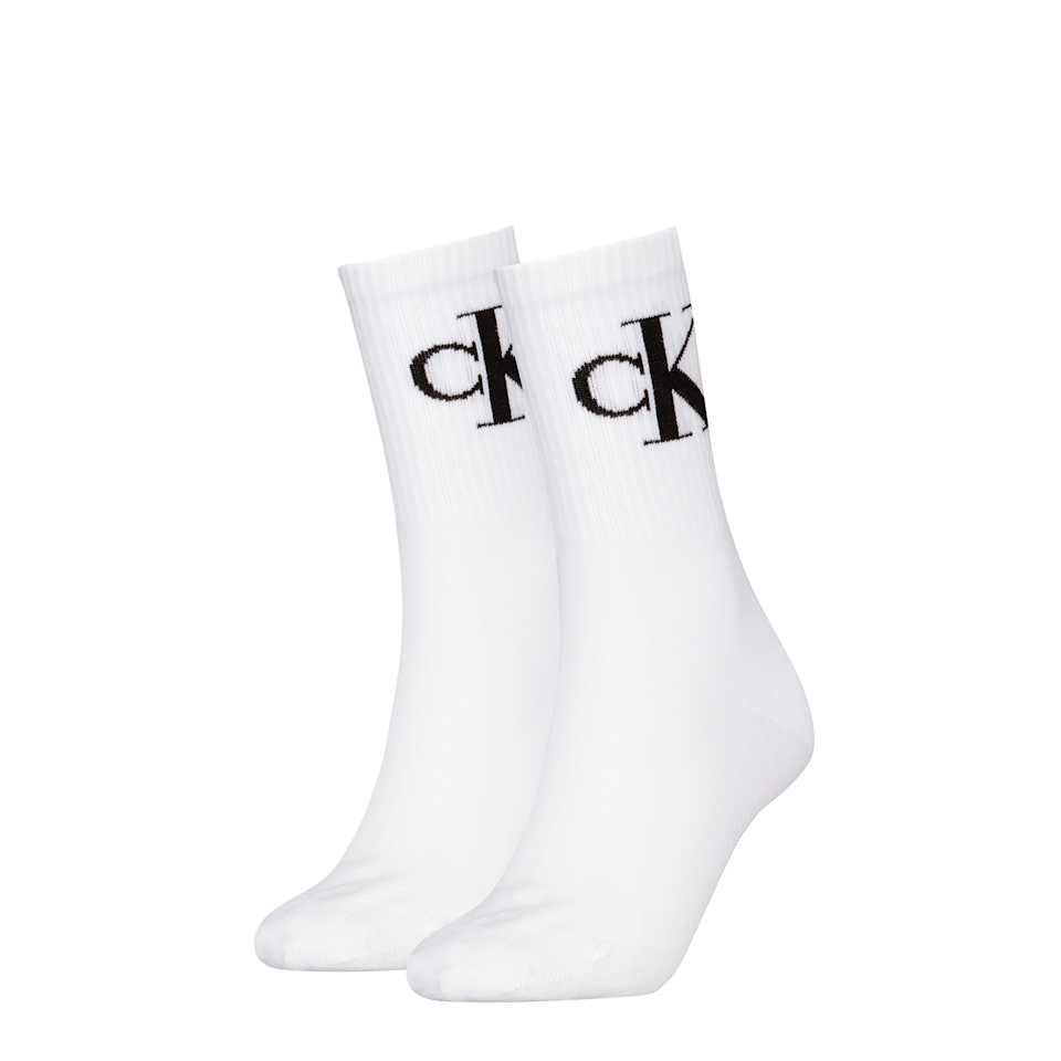 CKJ WOMEN SOCK 2P MONOGRAM