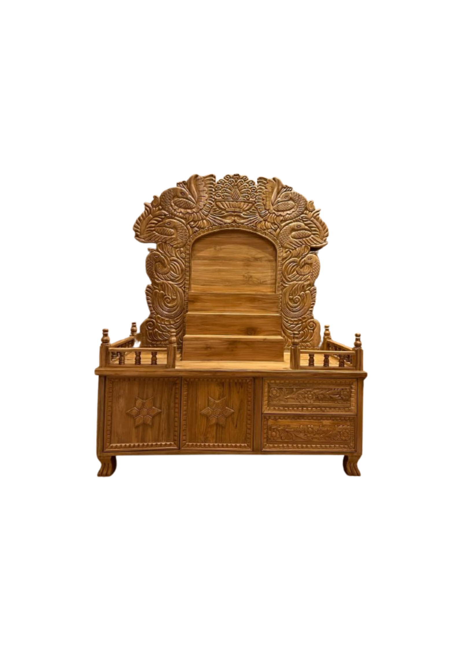 Imperial Solid Teakwood Devotional Shrine