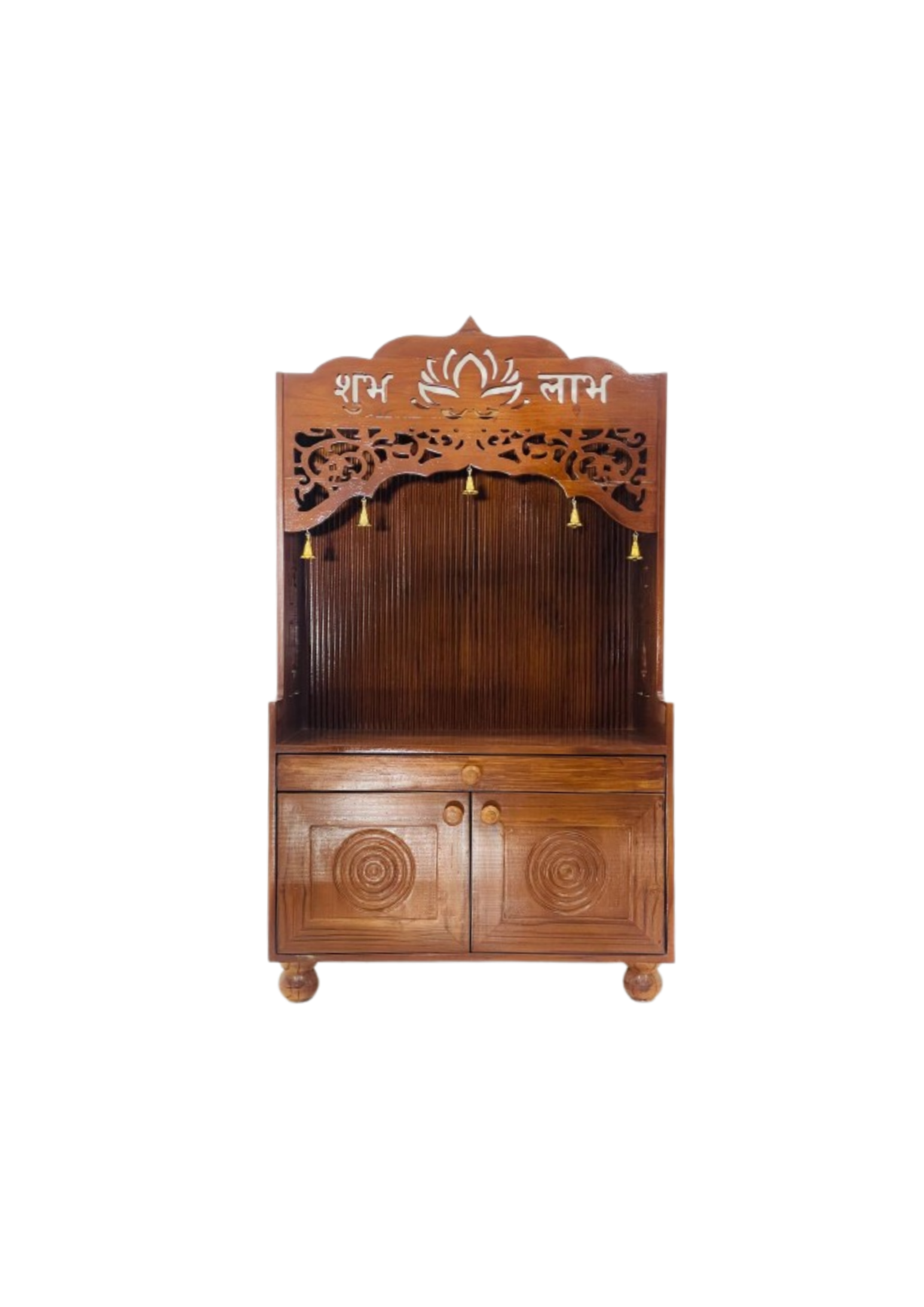 Solid Teakwood Pooja Unit for Home