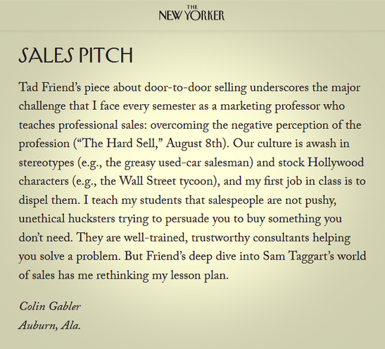 The New Yorker - Letter by Colin Gabler, September 2022