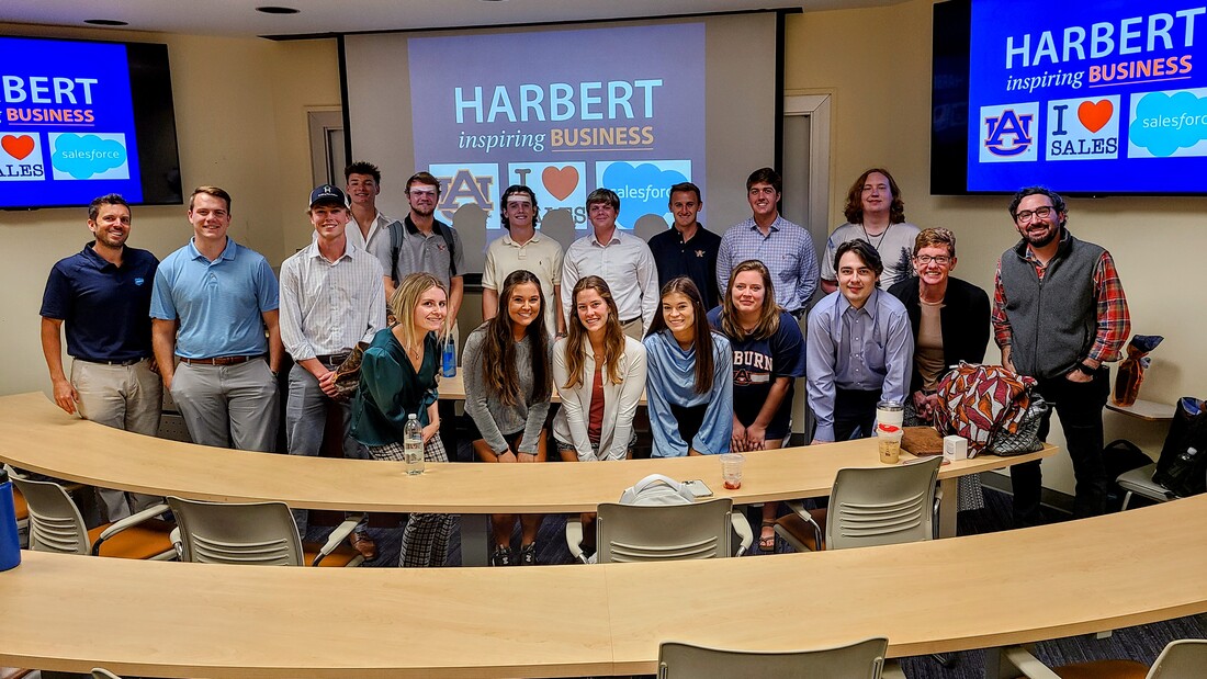 Colin with students