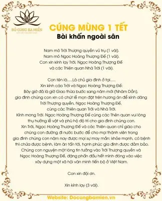 Top 15 bài cúng ngoài sân Tôn vinh truyền thống tâm linh Việt Nam